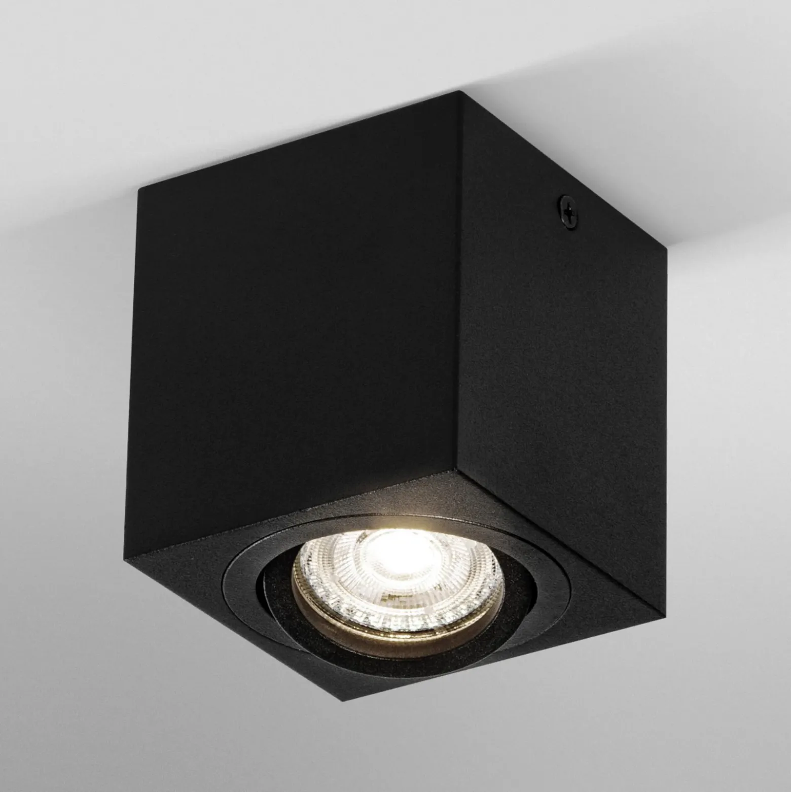 Downlight OSRAM SQUARE, negro, 8 x 8 cm, metal, GU10