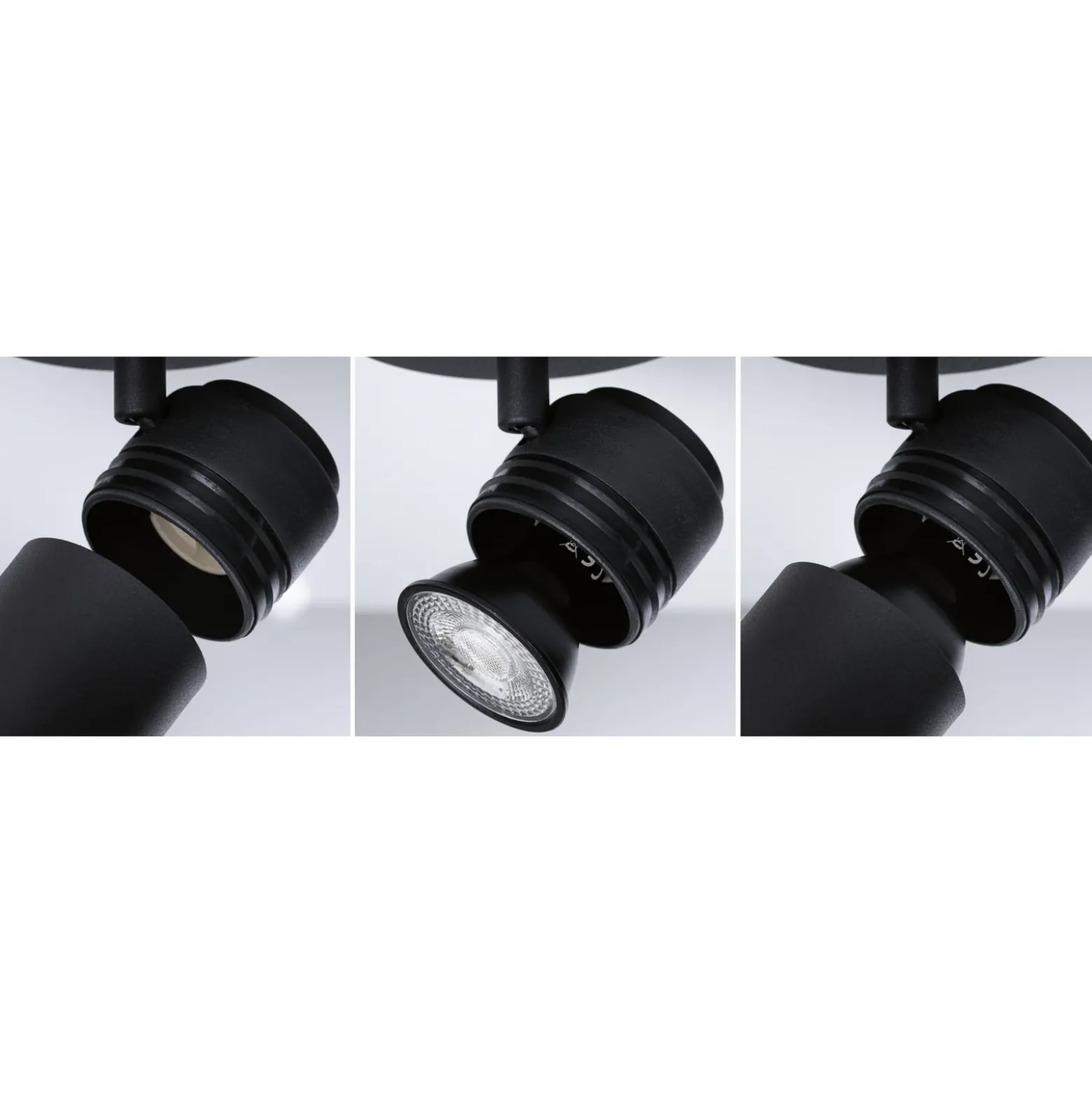 Downlight Paulmann Zyli negro, longitud 40 cm, 2 luces, IP44