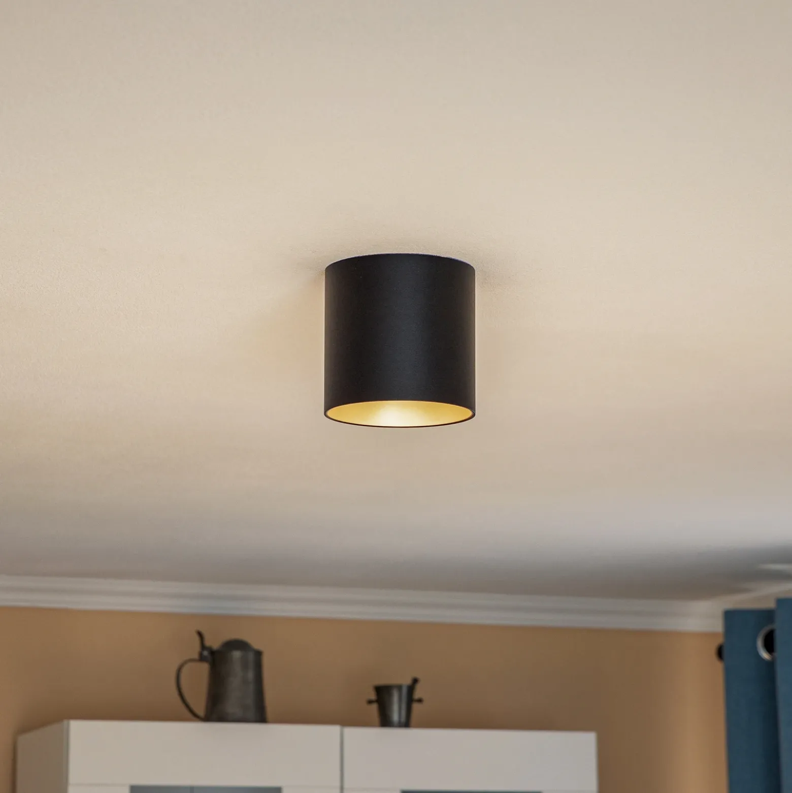 Downlight Point Tone, negro/dorado