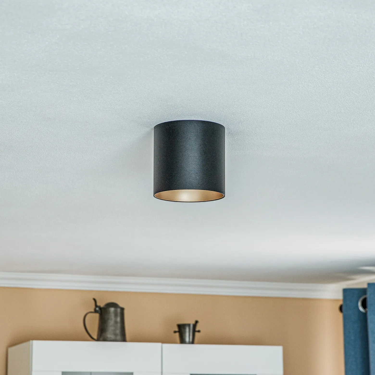 Downlight Point Tone, negro/dorado