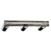 Downlight redondo, cromado, 3 luces lineales