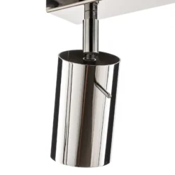Downlight redondo, cromado, 3 luces lineales