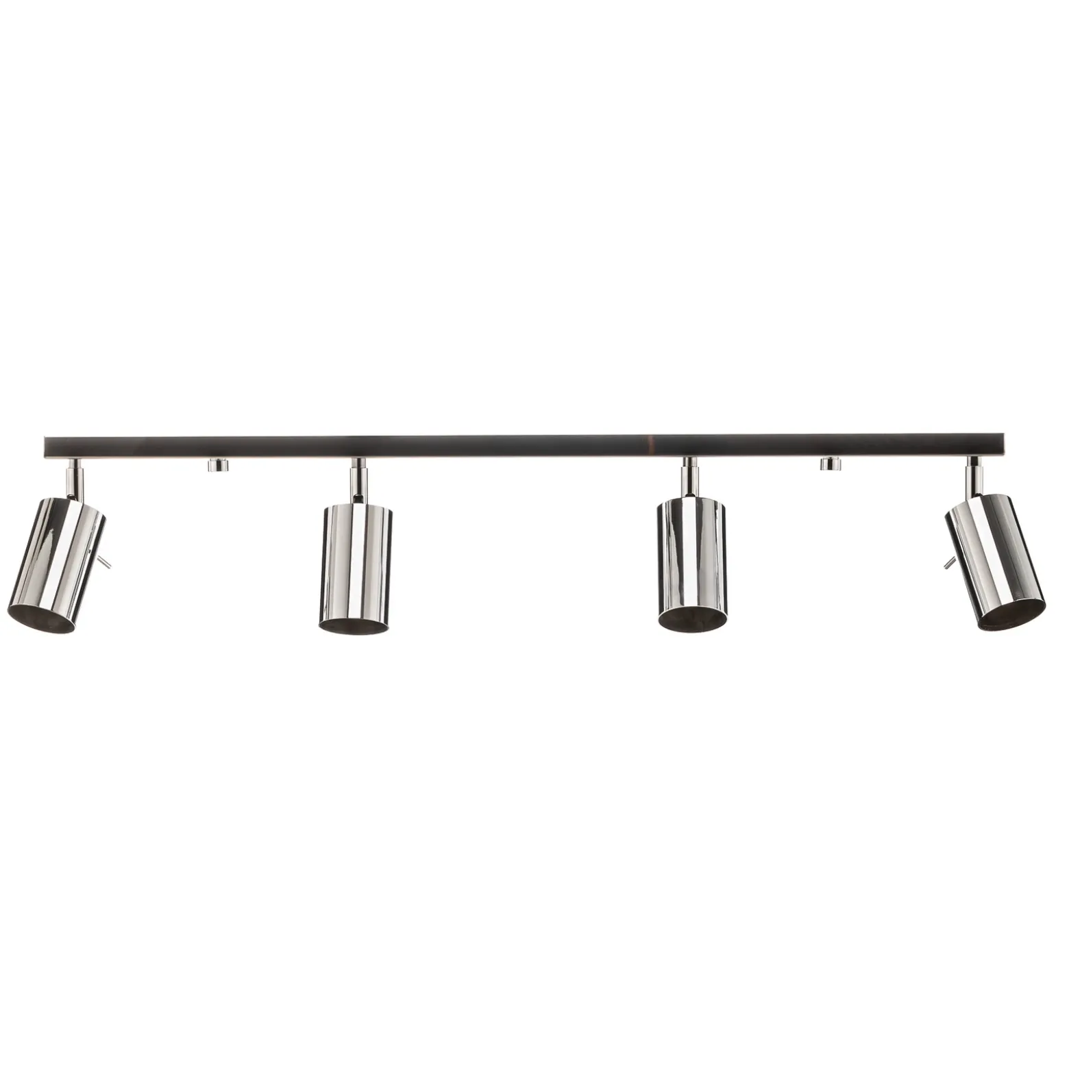 Downlight redondo, cromado, 4 luces lineales