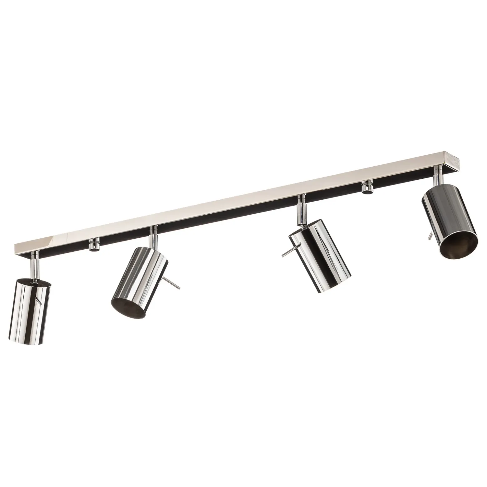 Downlight redondo, cromado, 4 luces lineales