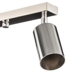 Downlight redondo, cromado, 4 luces lineales