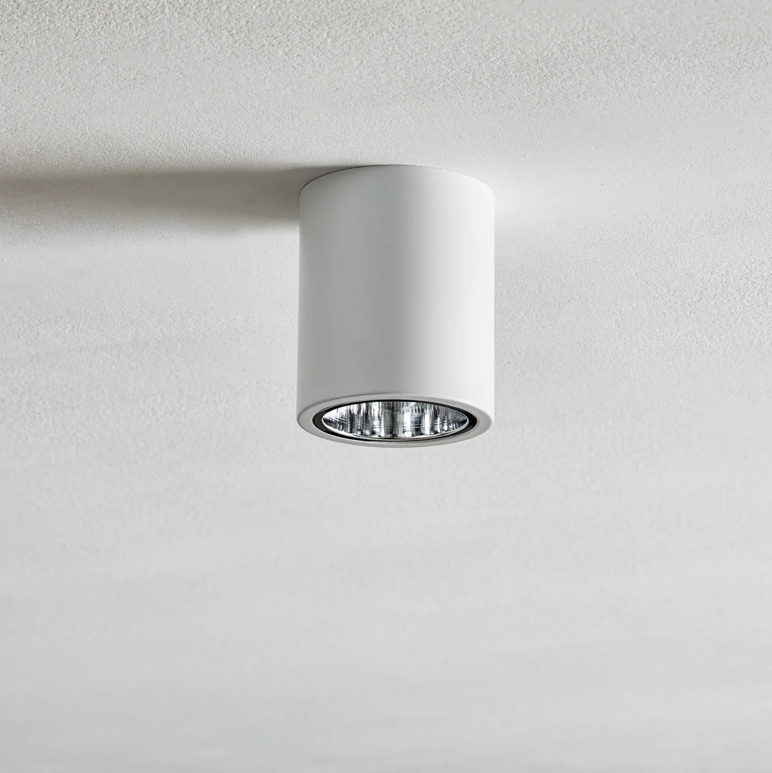 Downlight redondo en blanco, Ø 11 cm