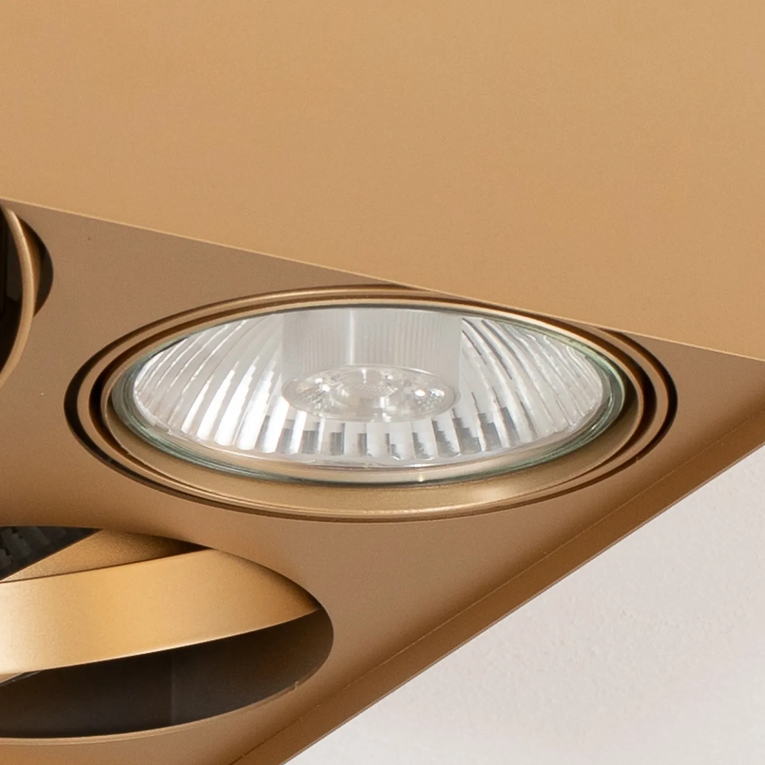 Downlight Riesta, dorado, 4 luces