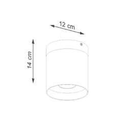 Downlight Rif, blanco, Ø 12 cm, madera, aluminio