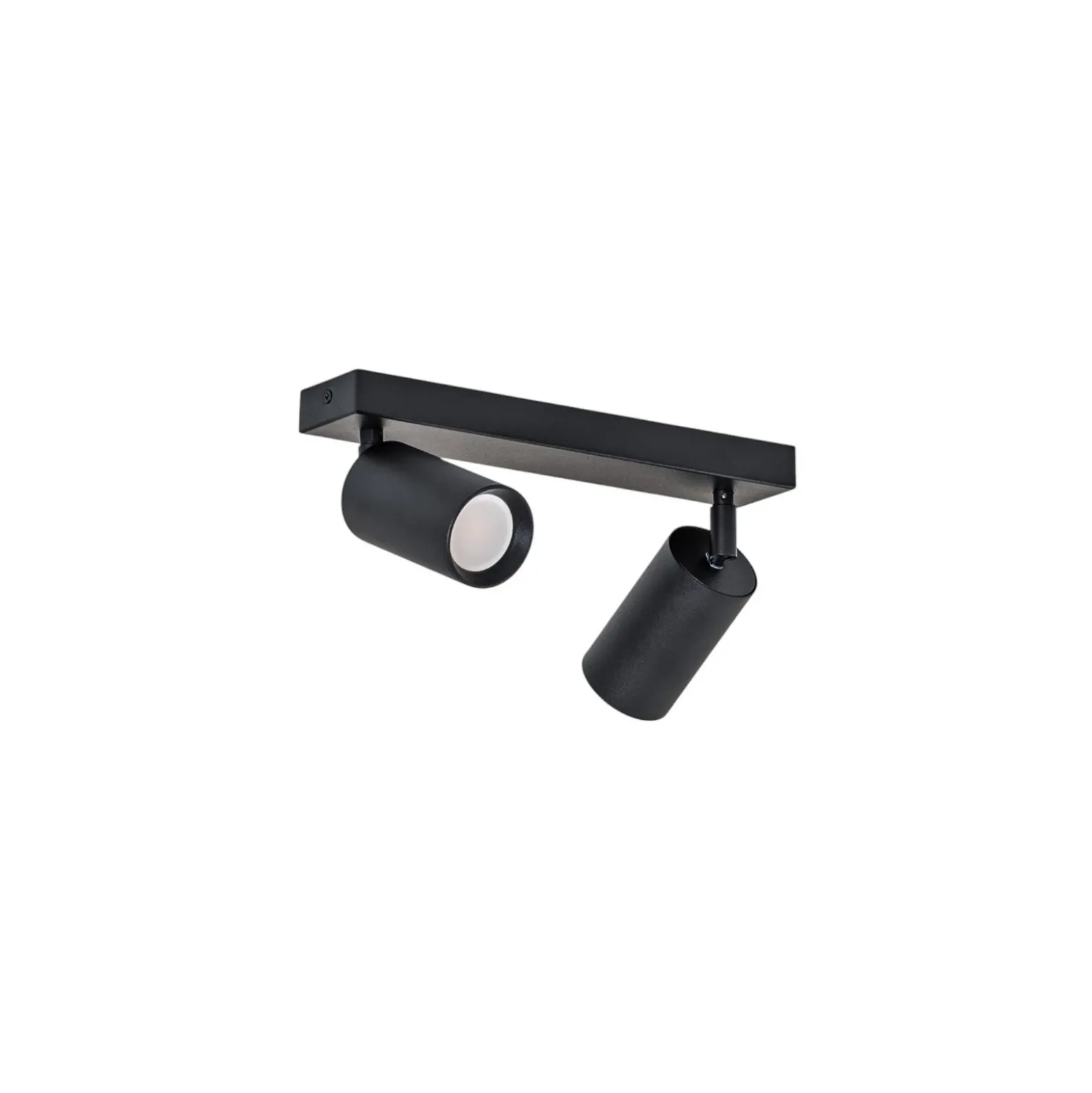 Downlight Sado, negro, acero, orientable, 2 luces