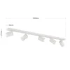 Downlight Sean, blanco, 5 luces, aluminio, GU10