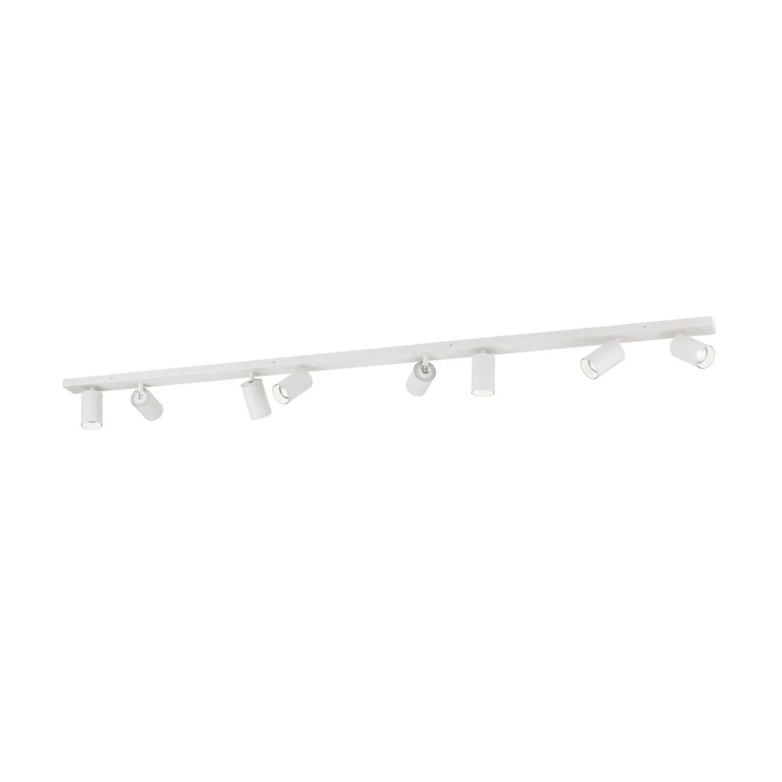 Downlight Sean, blanco, 8 luces, acero, aluminio, GU10