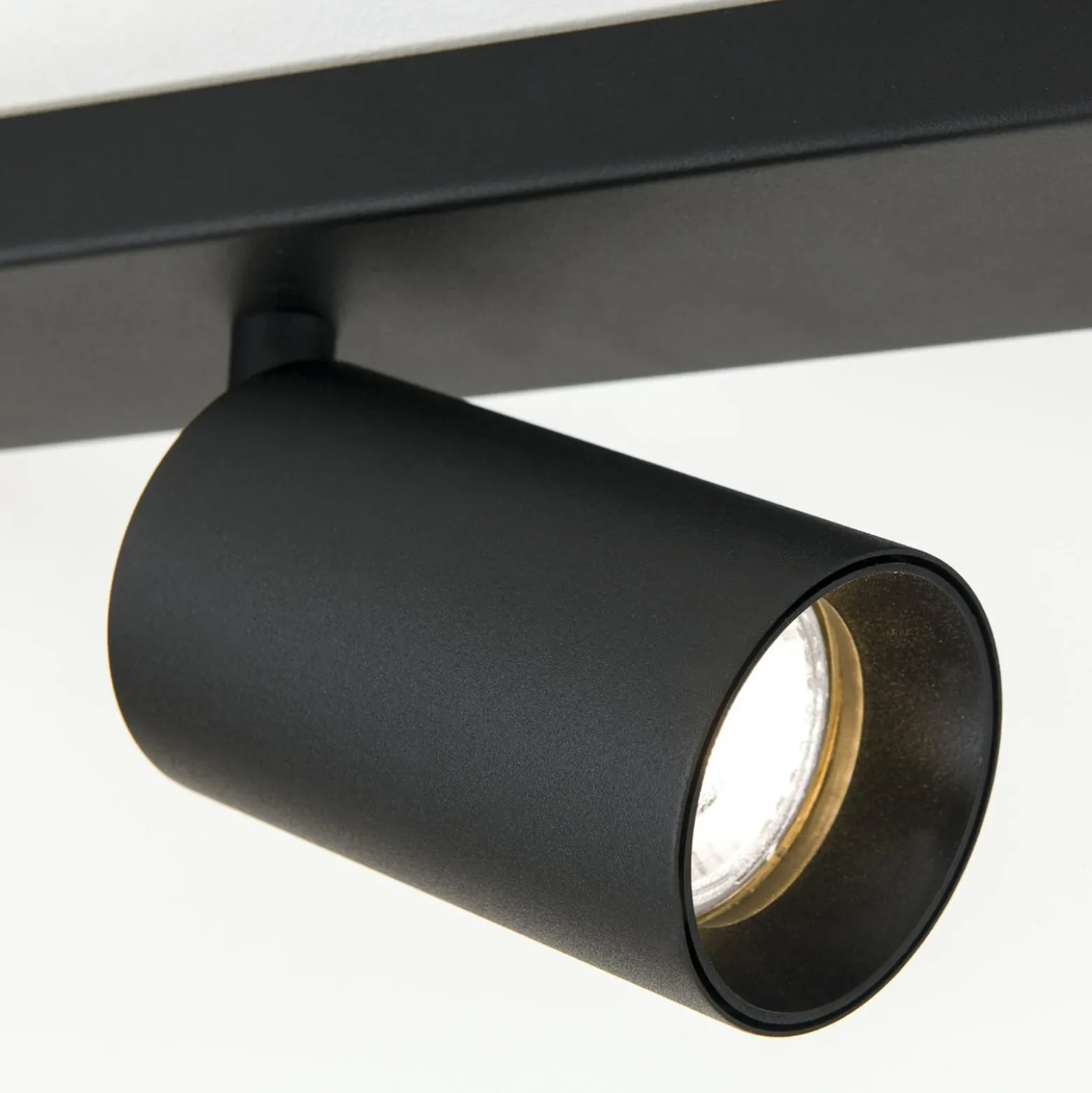 Downlight Sean, negro, 8 luces, acero, aluminio, GU10