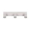 Downlight Soka, gris claro, longitud 50 cm, metal, 3 luces.