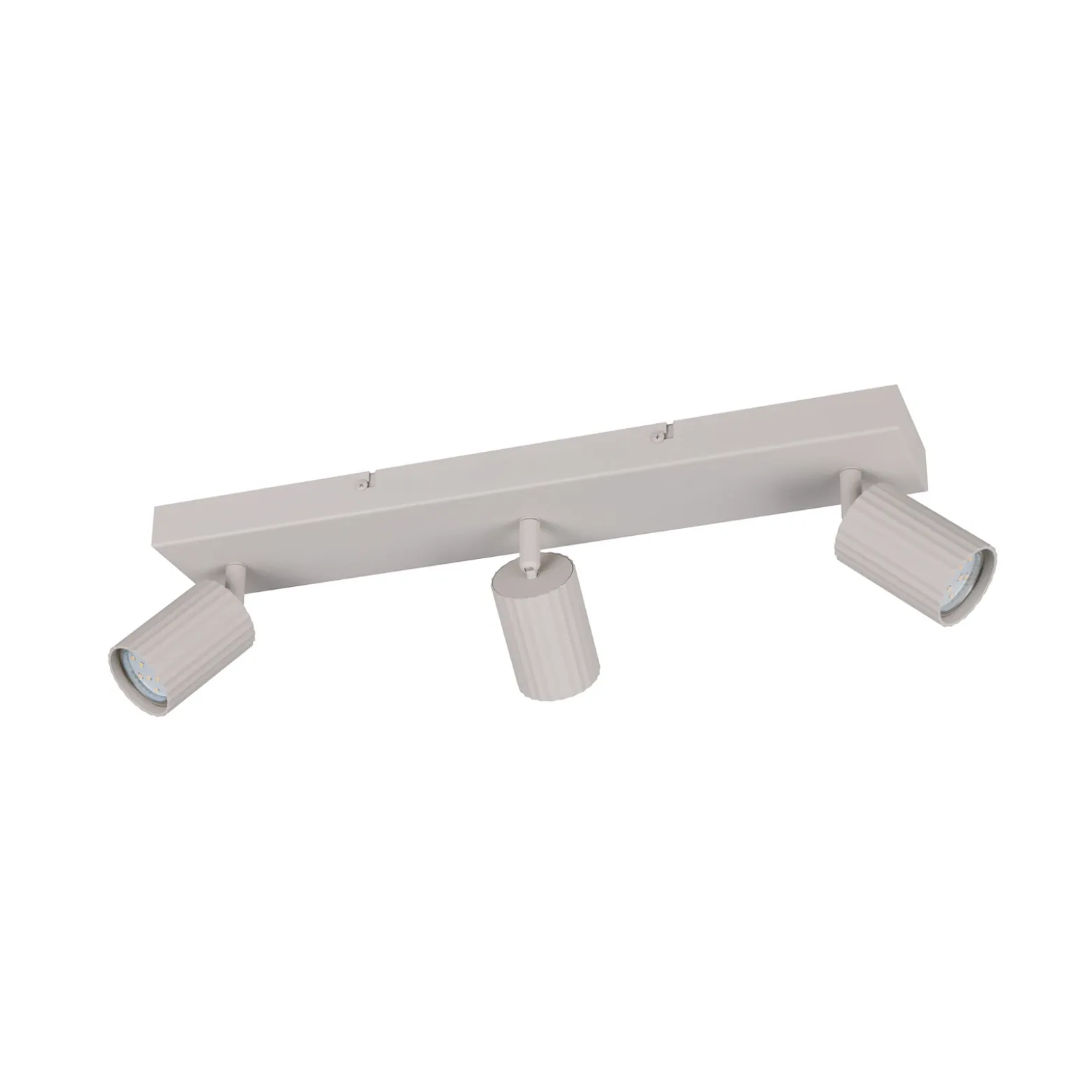 Downlight Soka, gris claro, longitud 50 cm, metal, 3 luces.