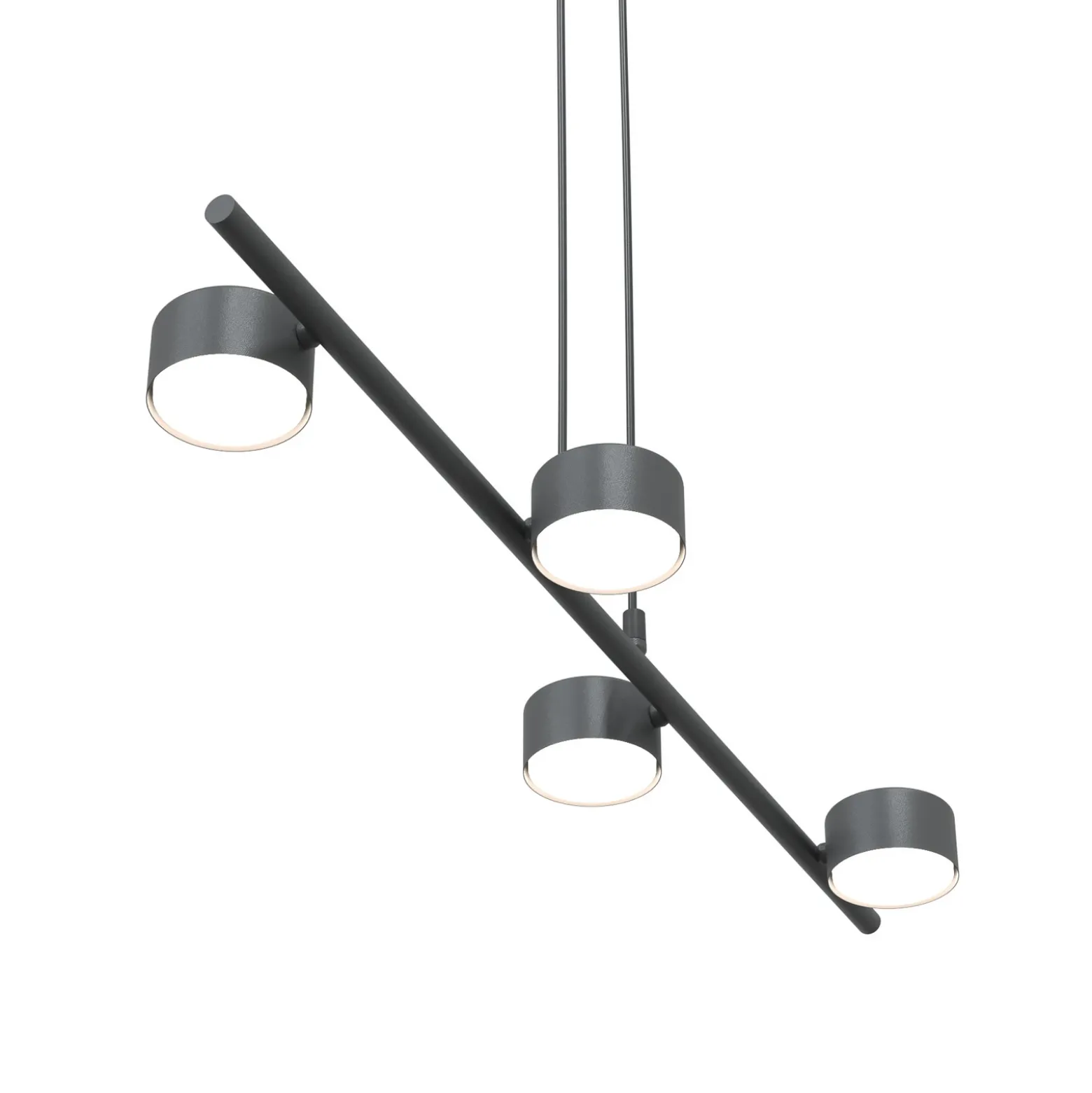Downlight Sora, longitud 80 cm, metal, 4 luces.