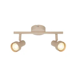 Downlight Tapp, beige, longitud 28 cm, 2 luces, metal GU10