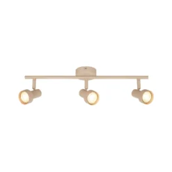 Downlight Tapp, beige, longitud 48 cm, 3 luces, metal GU10
