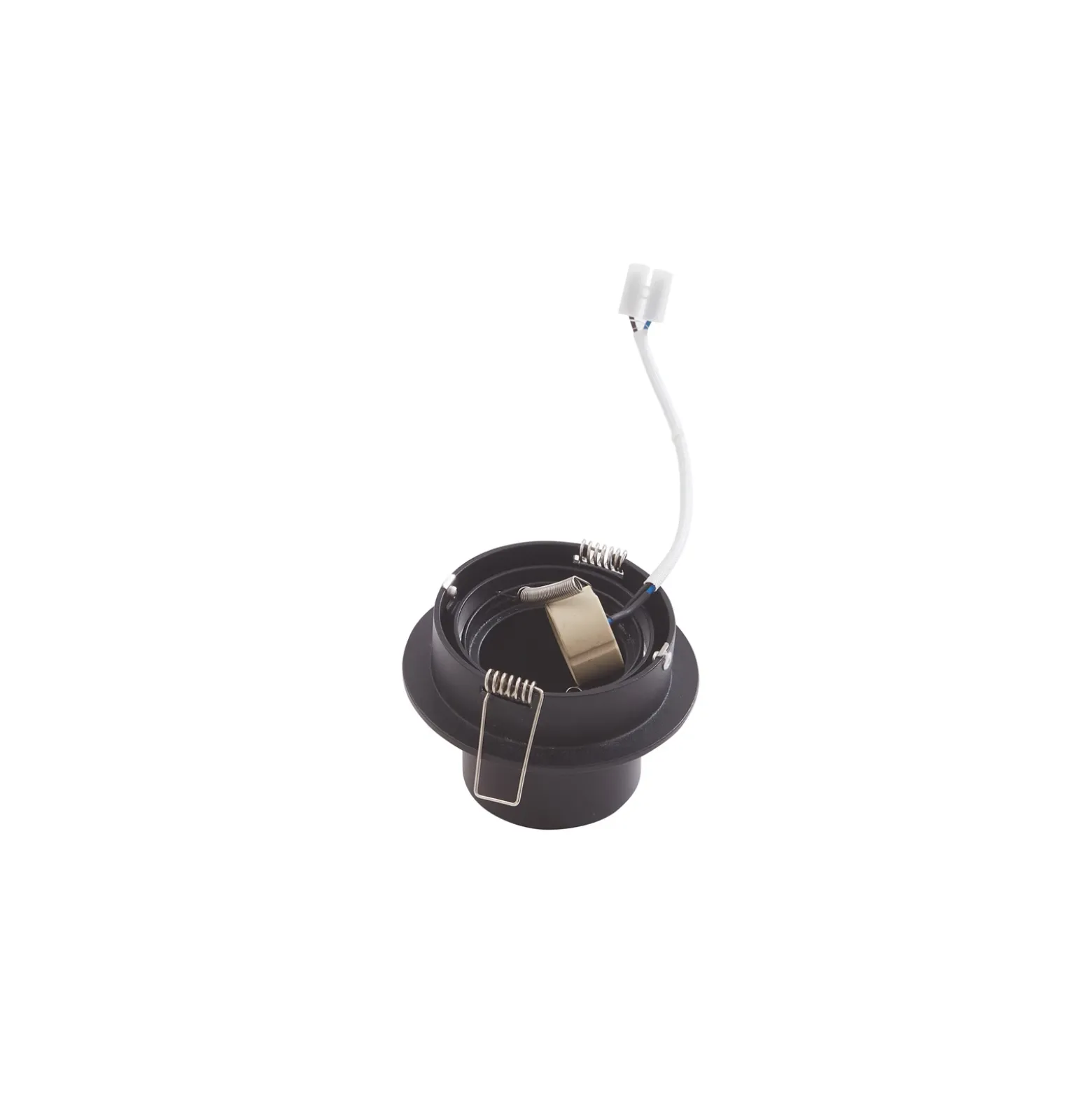 Downlight Thorid de Lindby, Ø 9 cm, negro, metal, GU10