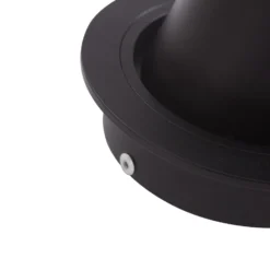 Downlight Thorid de Lindby, Ø 9 cm, negro, metal, GU10