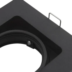Downlight Thorid de Lindby, negro, 10 x 10 cm, juego de 10, GU10