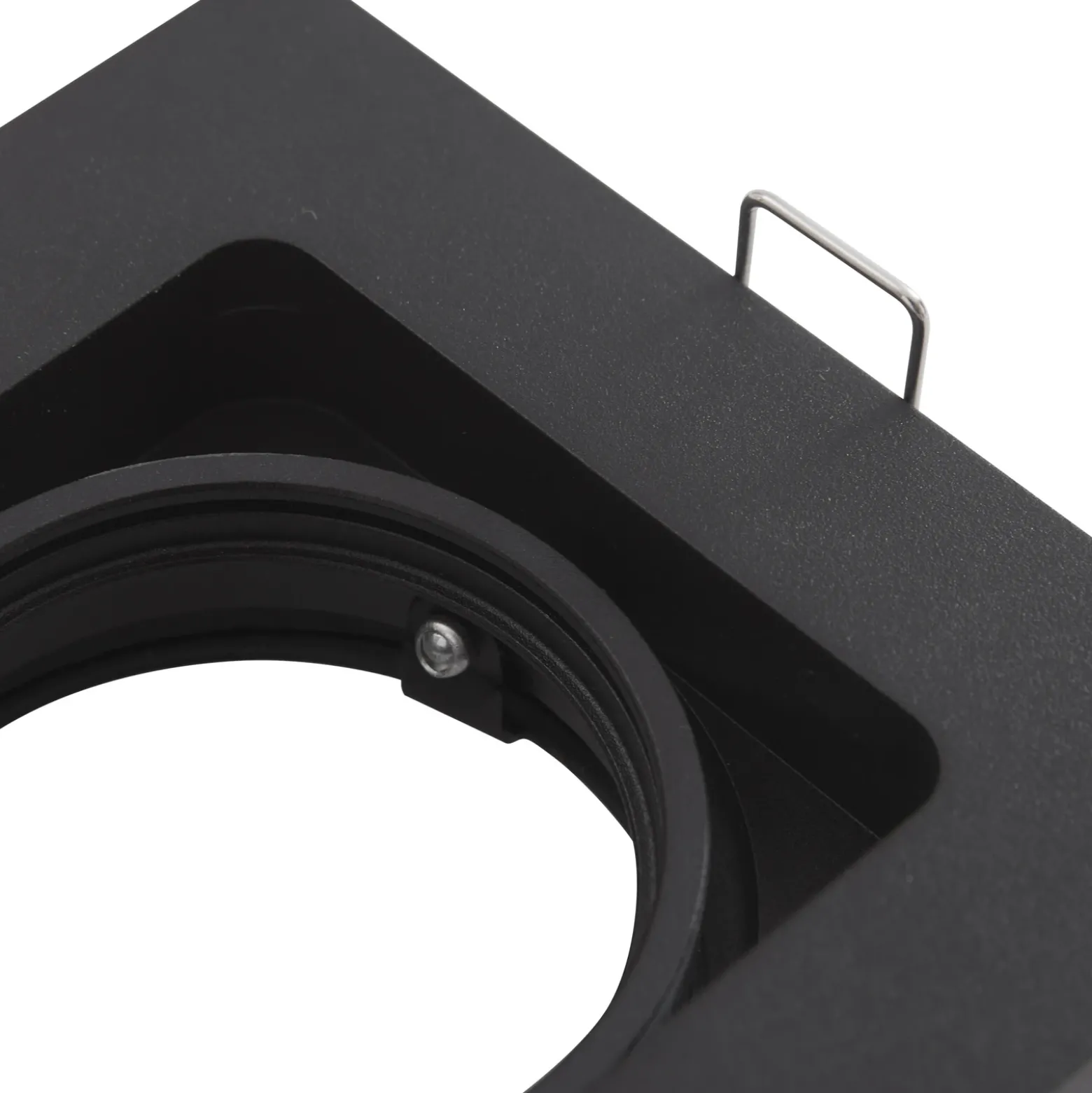 Downlight Thorid de Lindby, negro, 10 x 10 cm, juego de 10, GU10