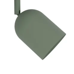 Downlight Tilston, verde oscuro, longitud 28 cm, 2 luces, acero