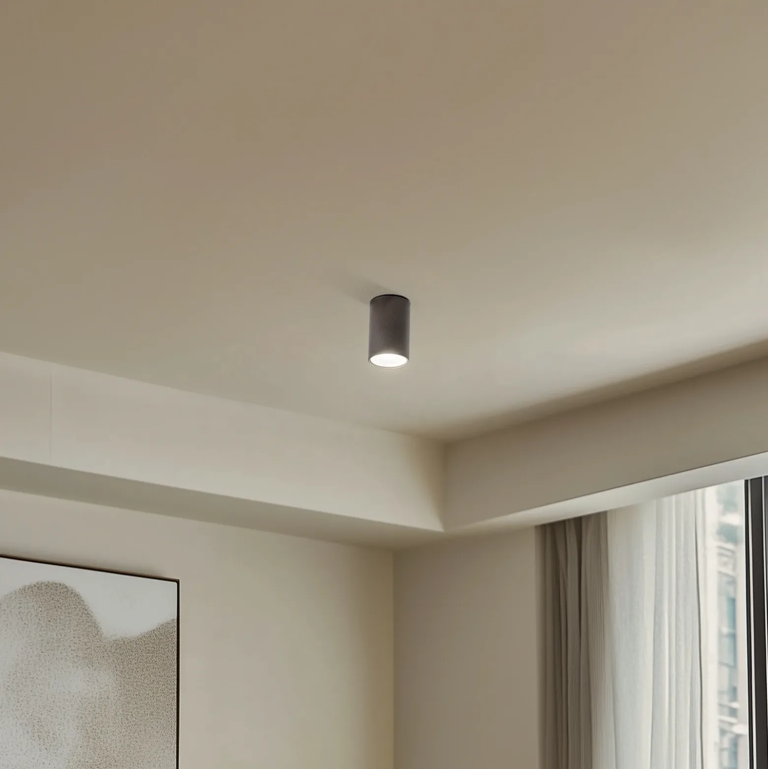 Downlight Top, 1 luz, marrón