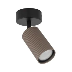 Downlight Tune, 1 luz, marrón, metal, Ø 15 cm, GU10