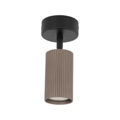 Downlight Tune, 1 luz, marrón, metal, Ø 15 cm, GU10