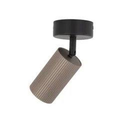Downlight Tune, 1 luz, marrón, metal, Ø 15 cm, GU10