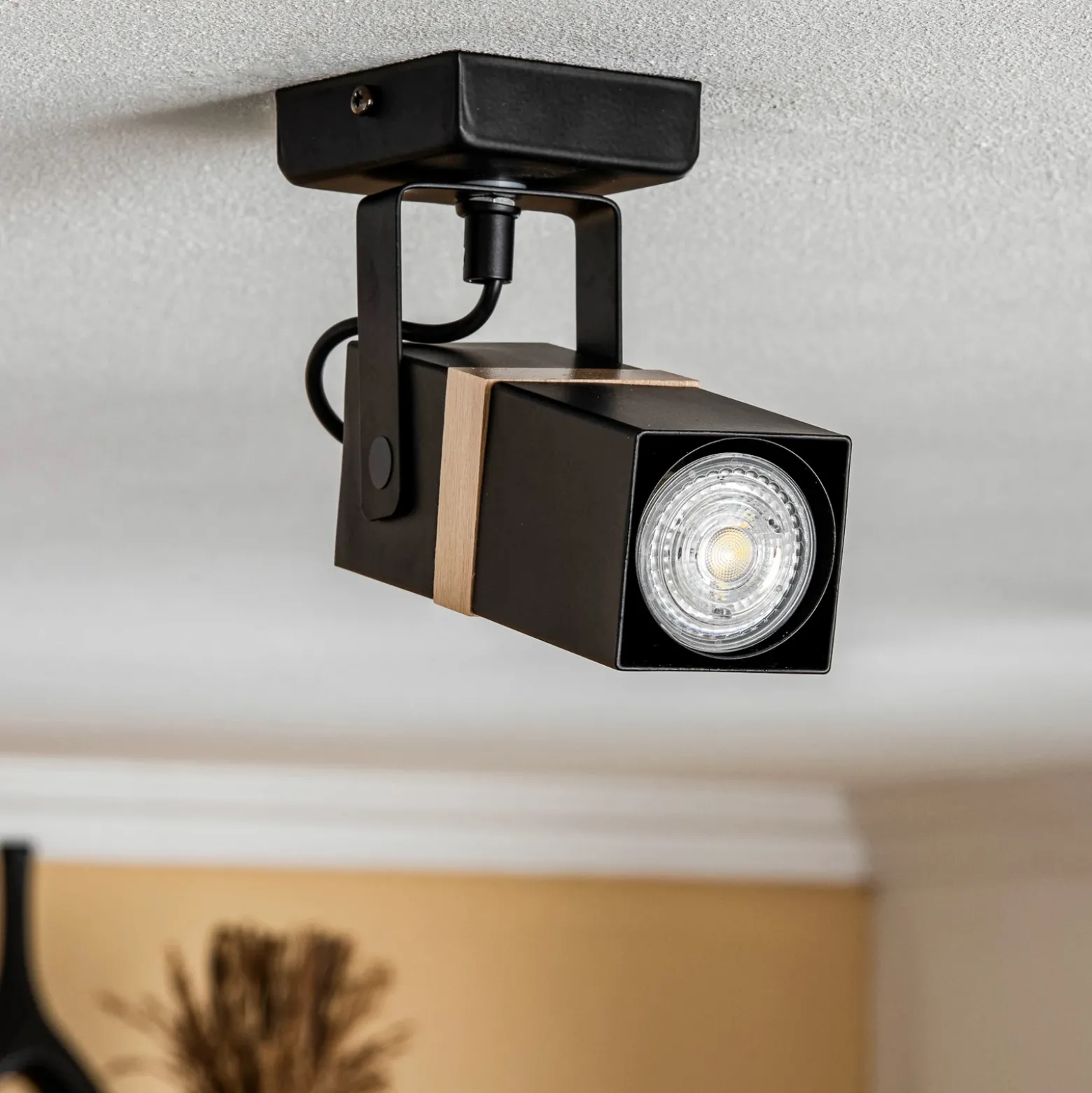Downlight Vidar, negro, 1 luz