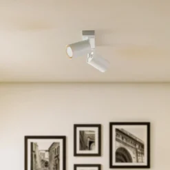 Downlight Zoom, 2 luces, blanco