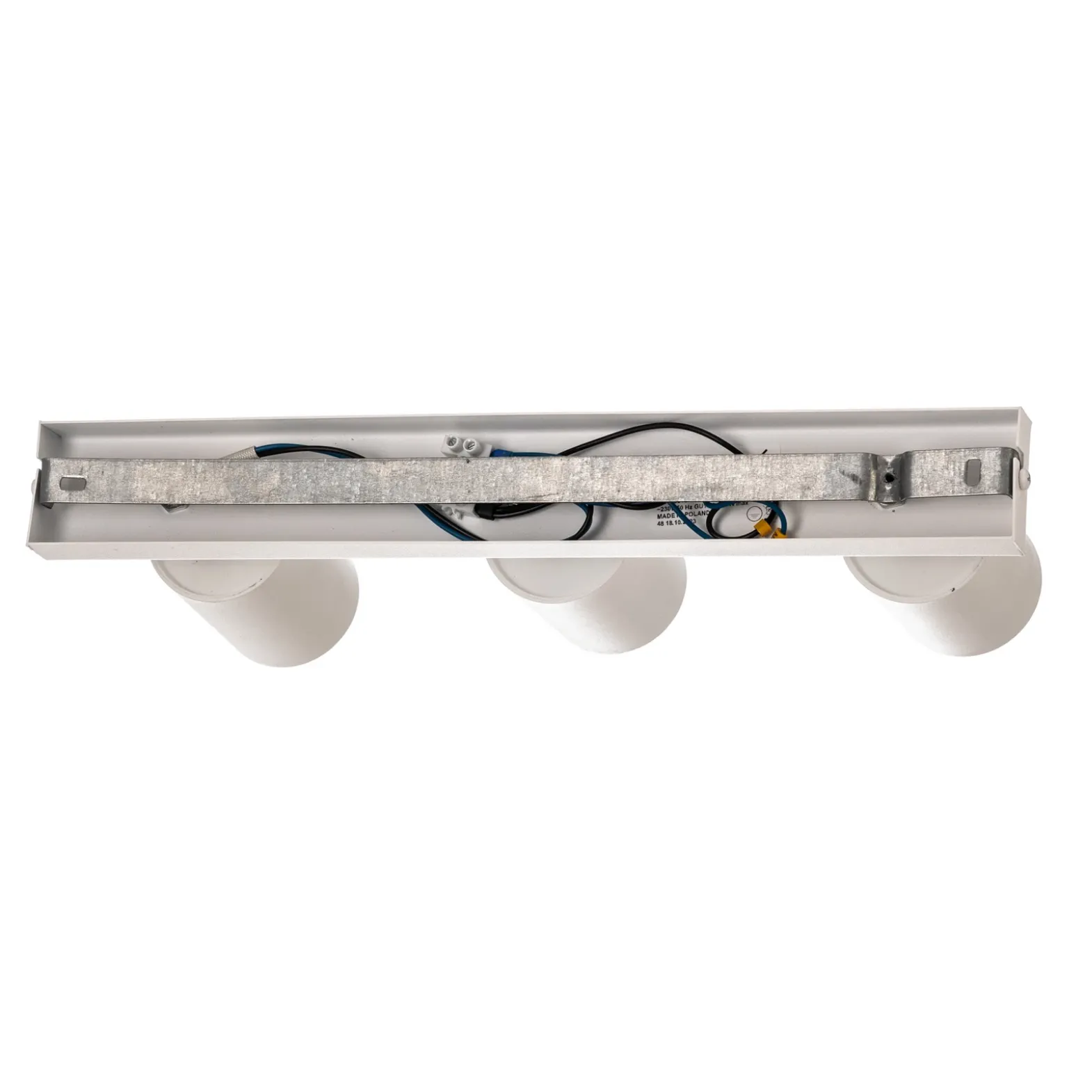 Downlight Zoom, 3 luces, blanco, metal, GU10