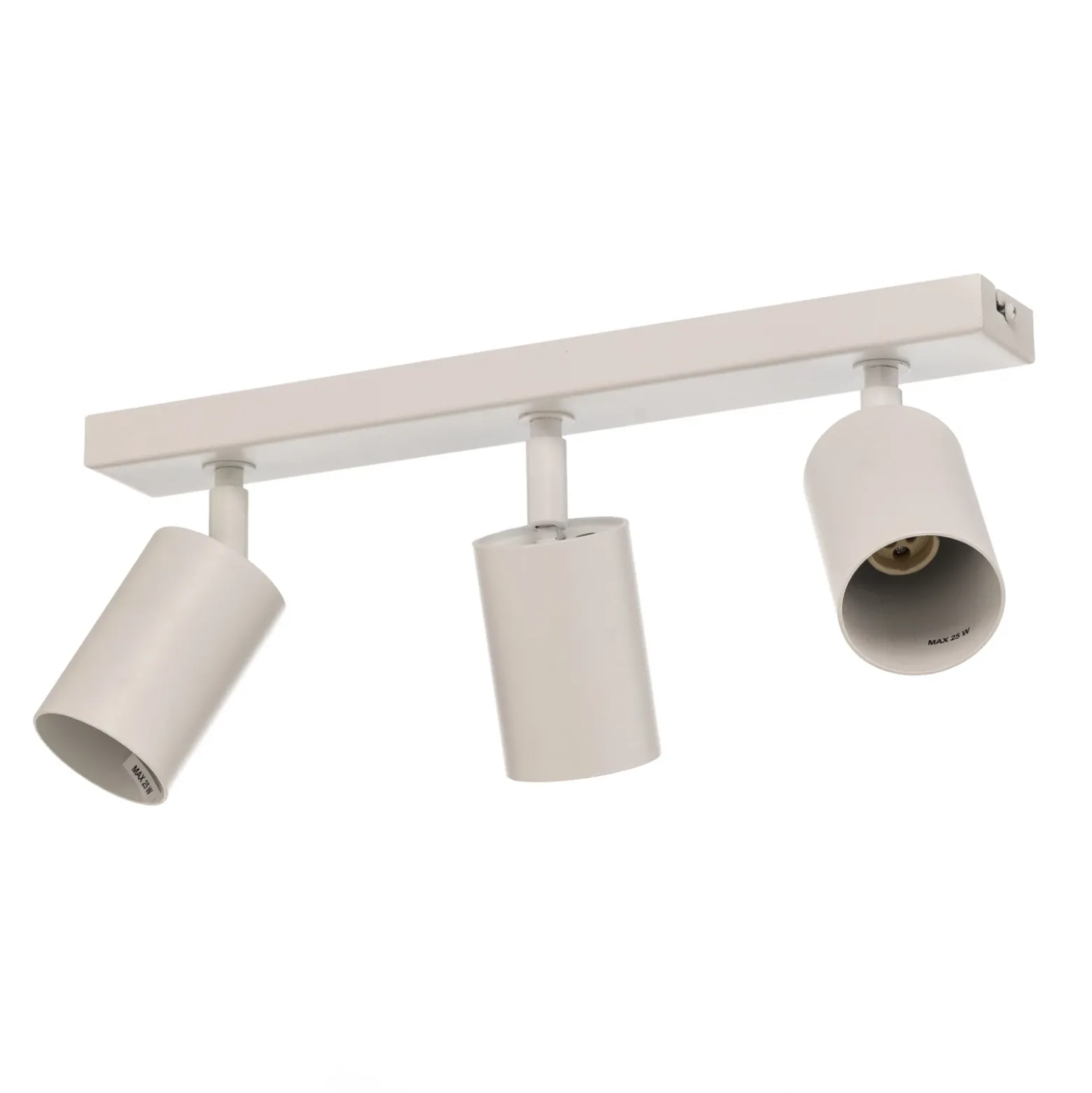 Downlight Zoom, 3 luces, blanco, metal, GU10
