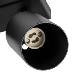Downlight Zoom, 2 luces, negro