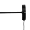 Dyberg Larsen aplique de pared Tokio, negro, anchura 20 cm, metal
