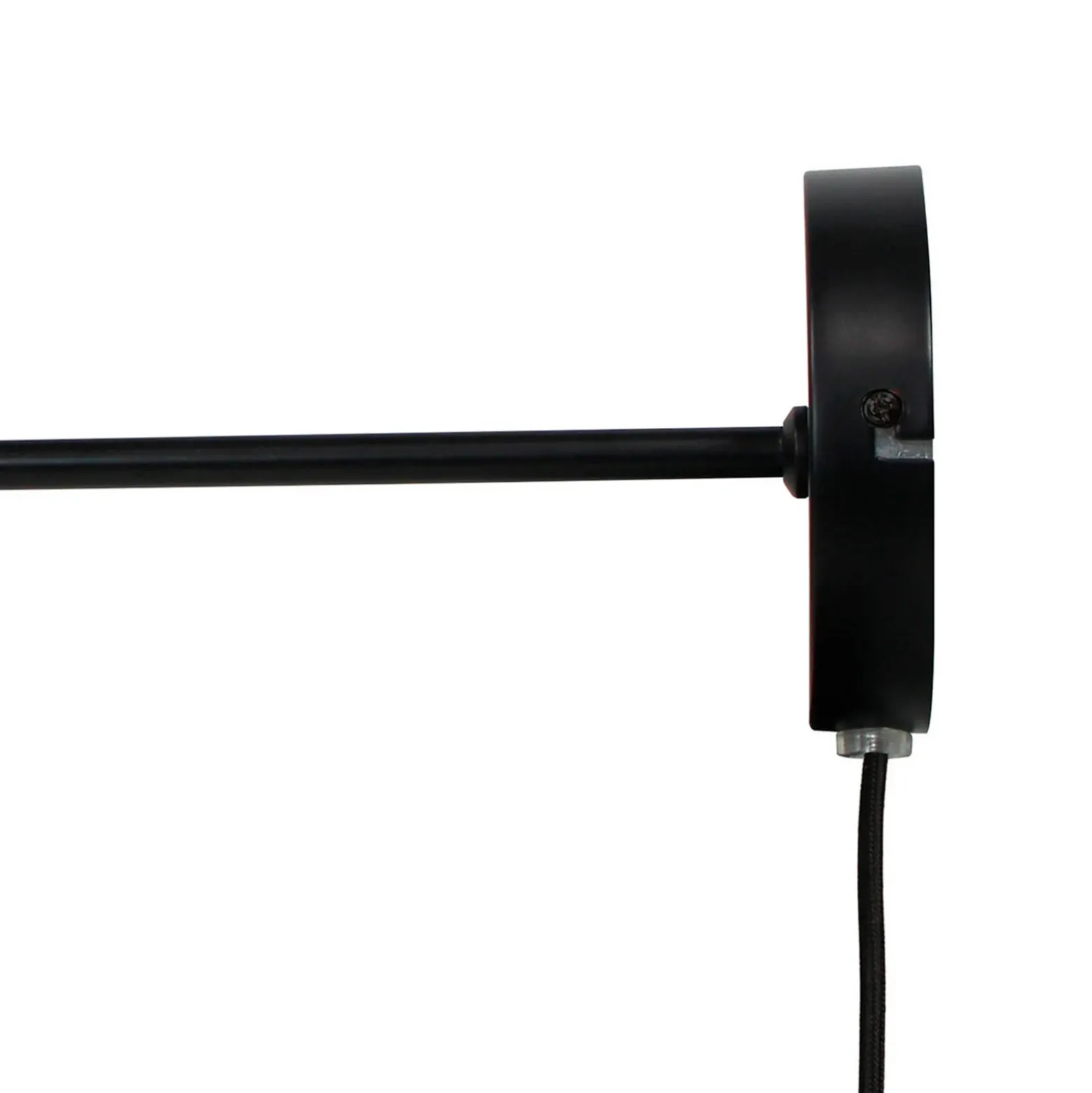 Dyberg Larsen aplique de pared Tokio, negro, anchura 20 cm, metal