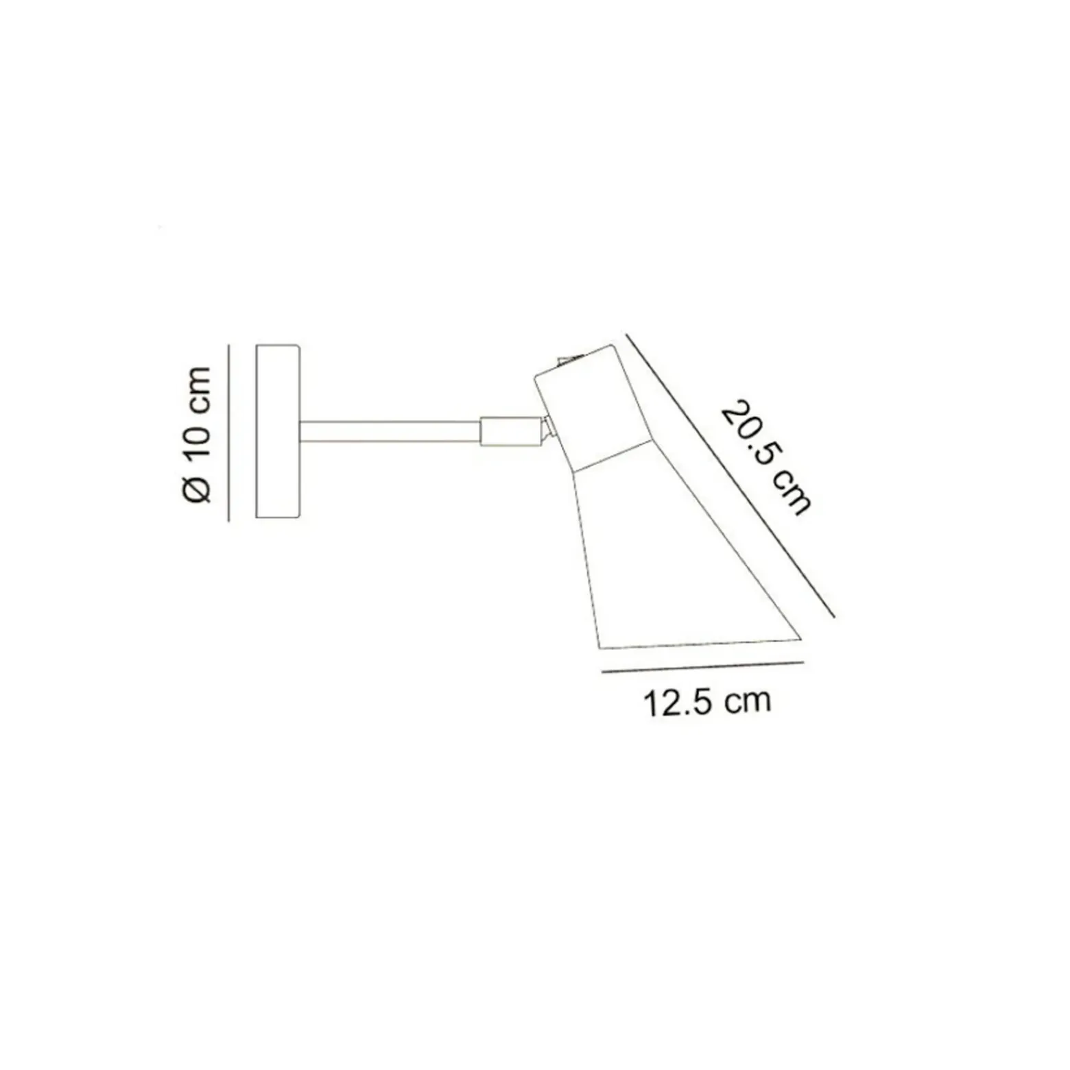 Dyberg Larsen DL12 aplique, blanco