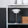 Dyberg Larsen DL20 lámpara de mesa vidrio, cromo