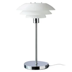 Dyberg Larsen DL31 lámpara de mesa vidrio cromo