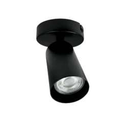 Dyberg Larsen downlight de techo Modern, negro, longitud 14 cm