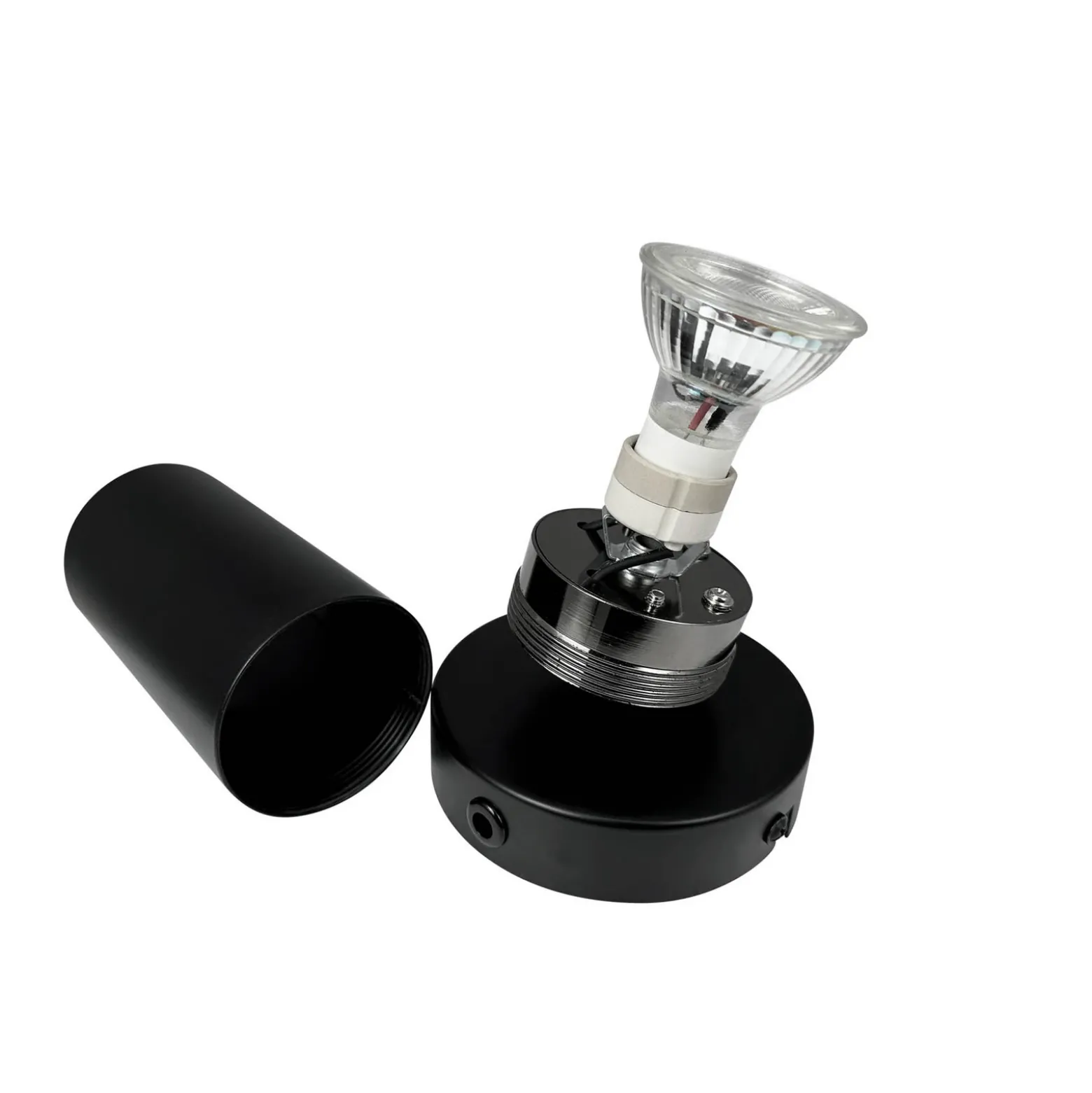 Dyberg Larsen downlight de techo Modern, negro, longitud 14 cm