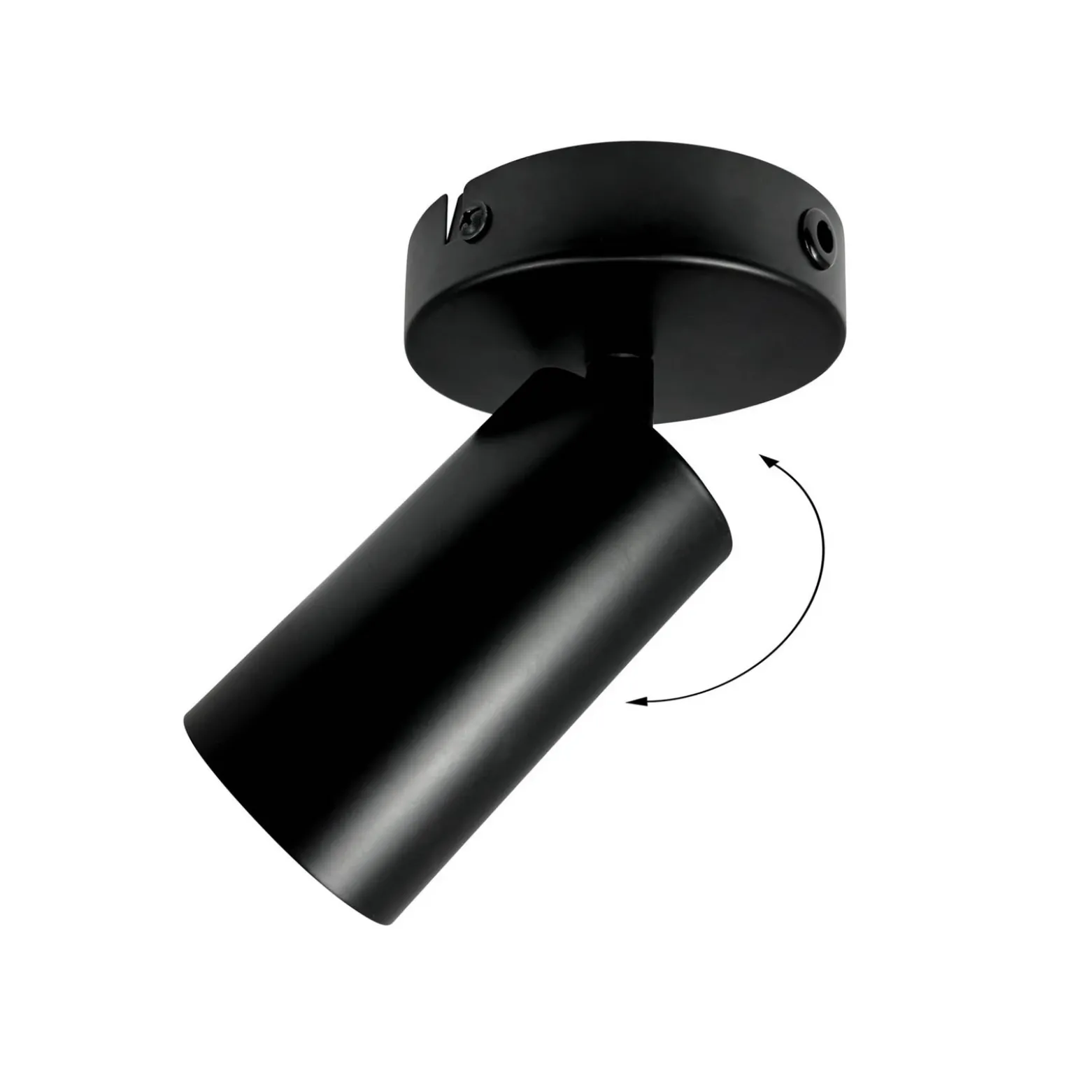 Dyberg Larsen downlight de techo Modern, negro, longitud 14 cm