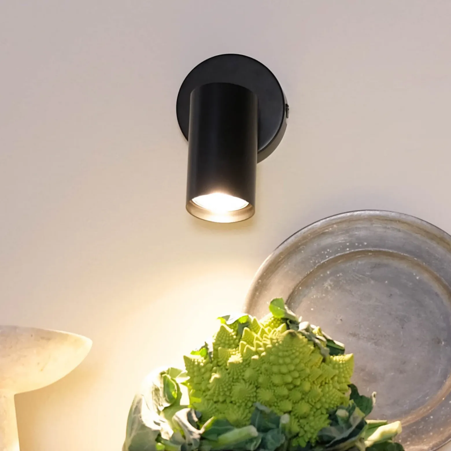 Dyberg Larsen downlight de techo Modern, negro, longitud 14 cm
