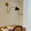Dyberg Larsen Futura aplique de pared, negro, metal