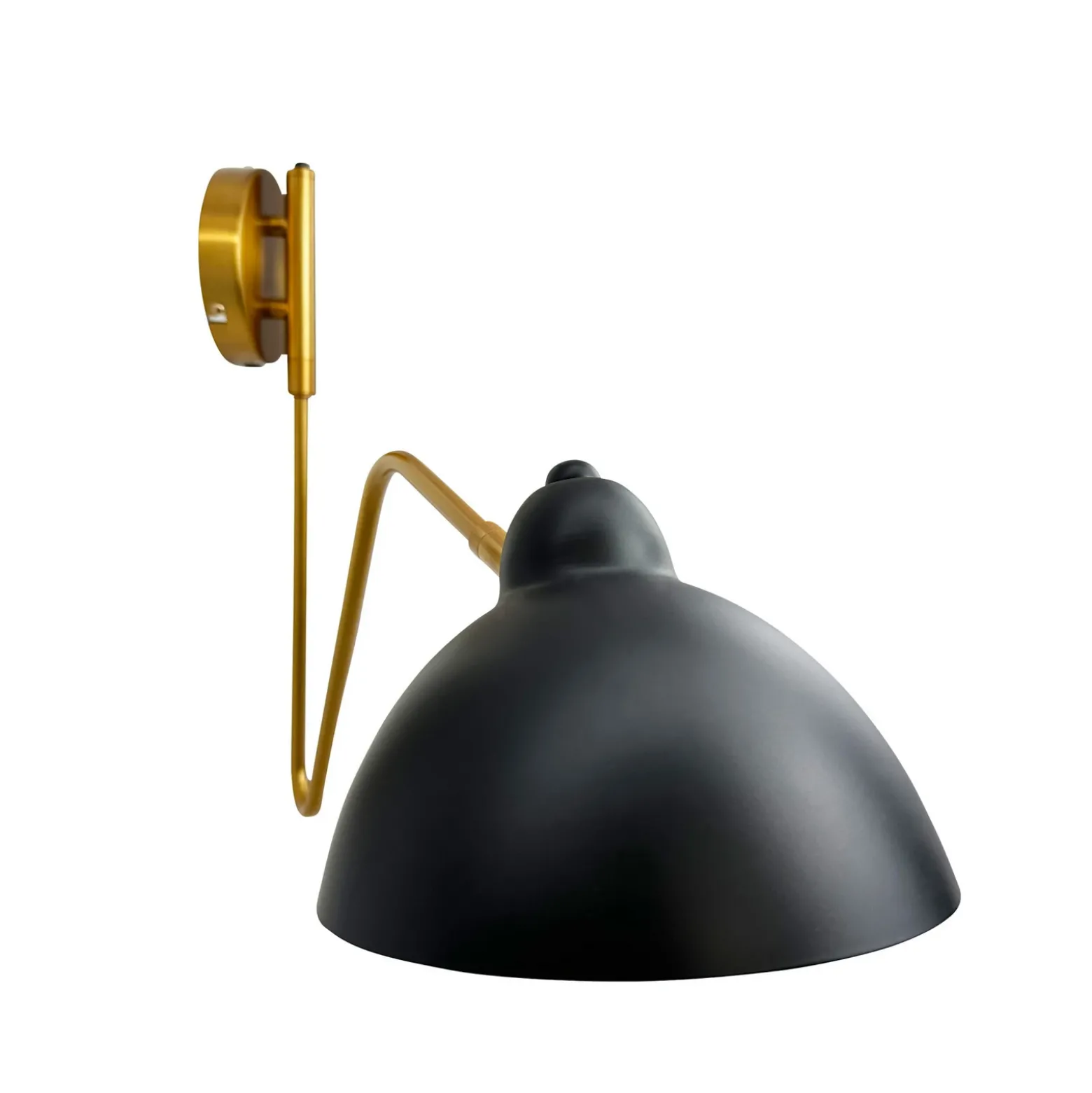 Dyberg Larsen Futura aplique de pared, negro, metal