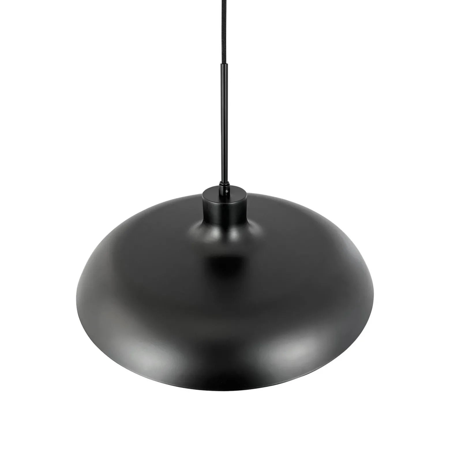 Dyberg Larsen lámpara colgante Ava, negro, metal, Ø 44 cm