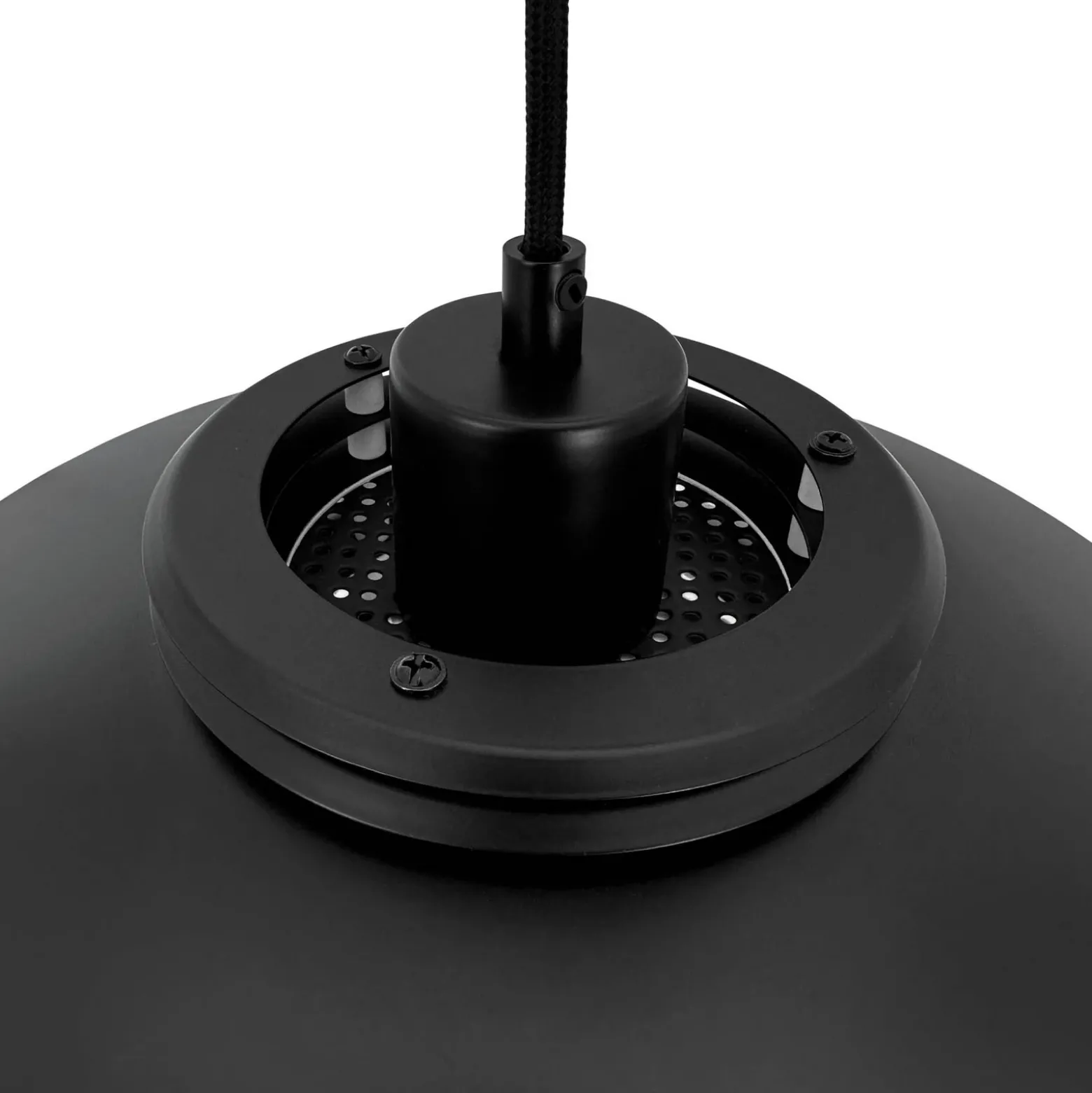 Dyberg Larsen lámpara colgante Ejka mini, negra, Ø 30 cm, metal