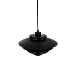 Dyberg Larsen lámpara colgante Ejka mini, negra, Ø 30 cm, metal