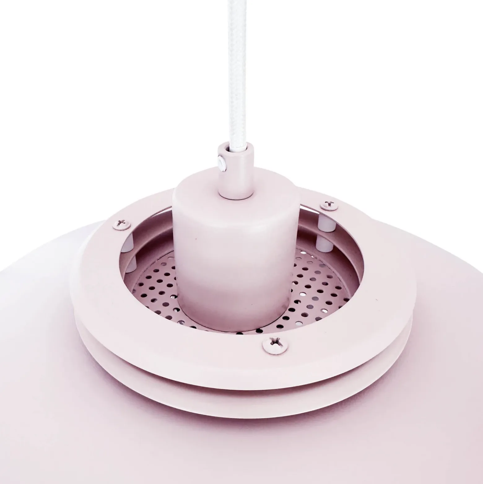 Dyberg Larsen lámpara colgante Ejka mini, rosa, Ø 30 cm, metal